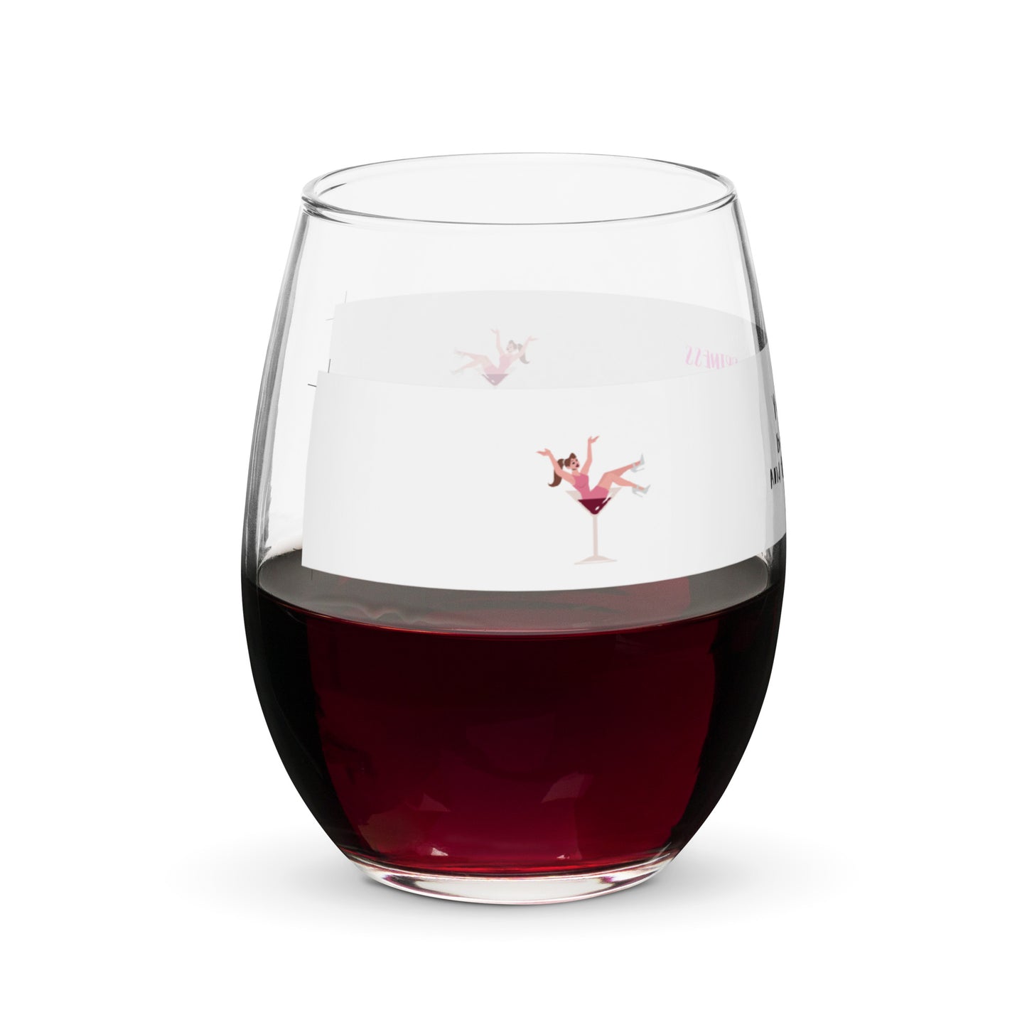 Stemless wine glass