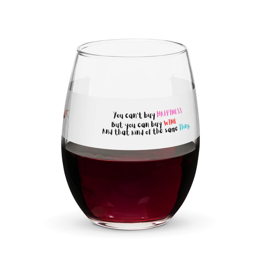 Stemless wine glass